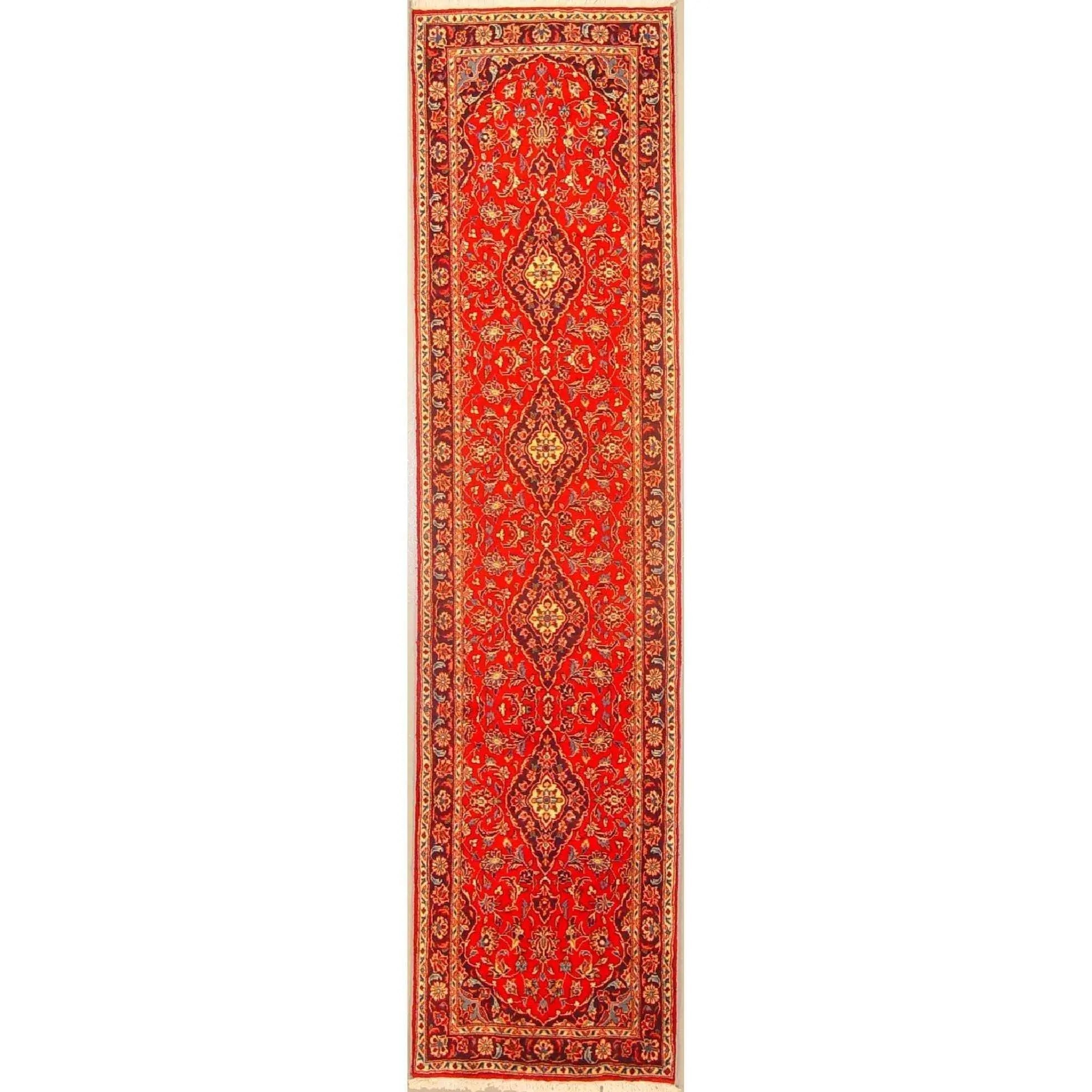 One Of The Kind Persian Yazd Rug 9'6" x 2'2"